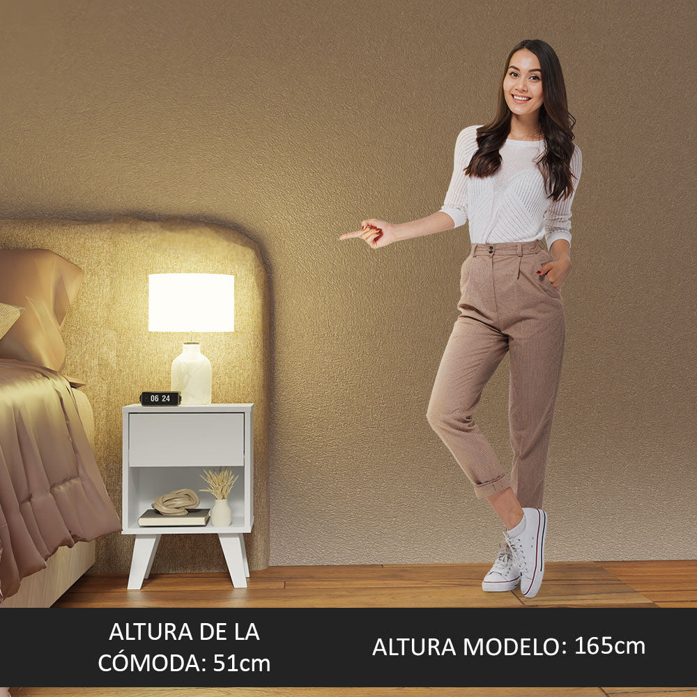 Kit con 2 Mesitas de Noche Madesa