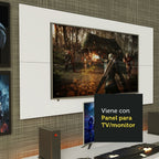 Escritorio Gamer Moderno + Panel para TV Hasta 50 Pulgadas
