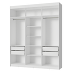 Closet Venus 4 Cajones 2 Barrales 12 Nichos Blanco