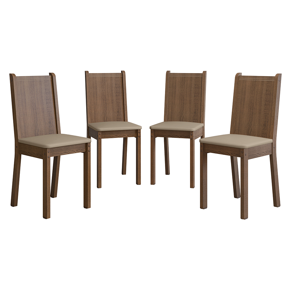 Kit de 4 Sillas de Comedor 4290
