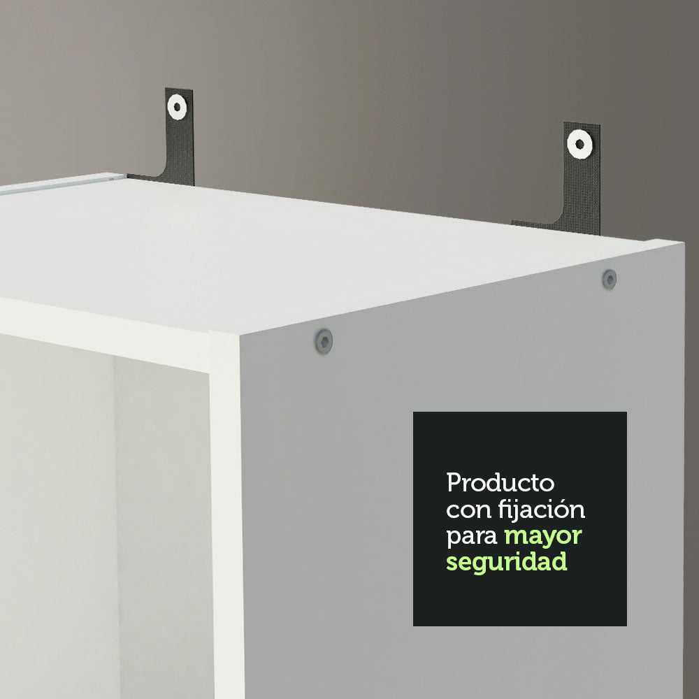 Mueble Estante Librero con 6 Niveles Blanco