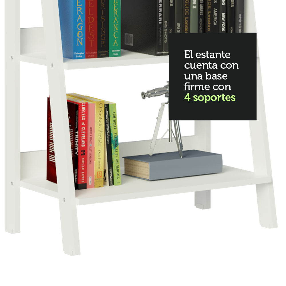 Mueble Estante Librero con 4 Niveles