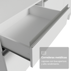 Cocina Integral Diamante 2.40 m con Encimera Blanco