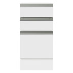 Mueble de Cocina Bajo Glamy 3 Cajones 40 cm x 60 cm sin Encimera Blanco
