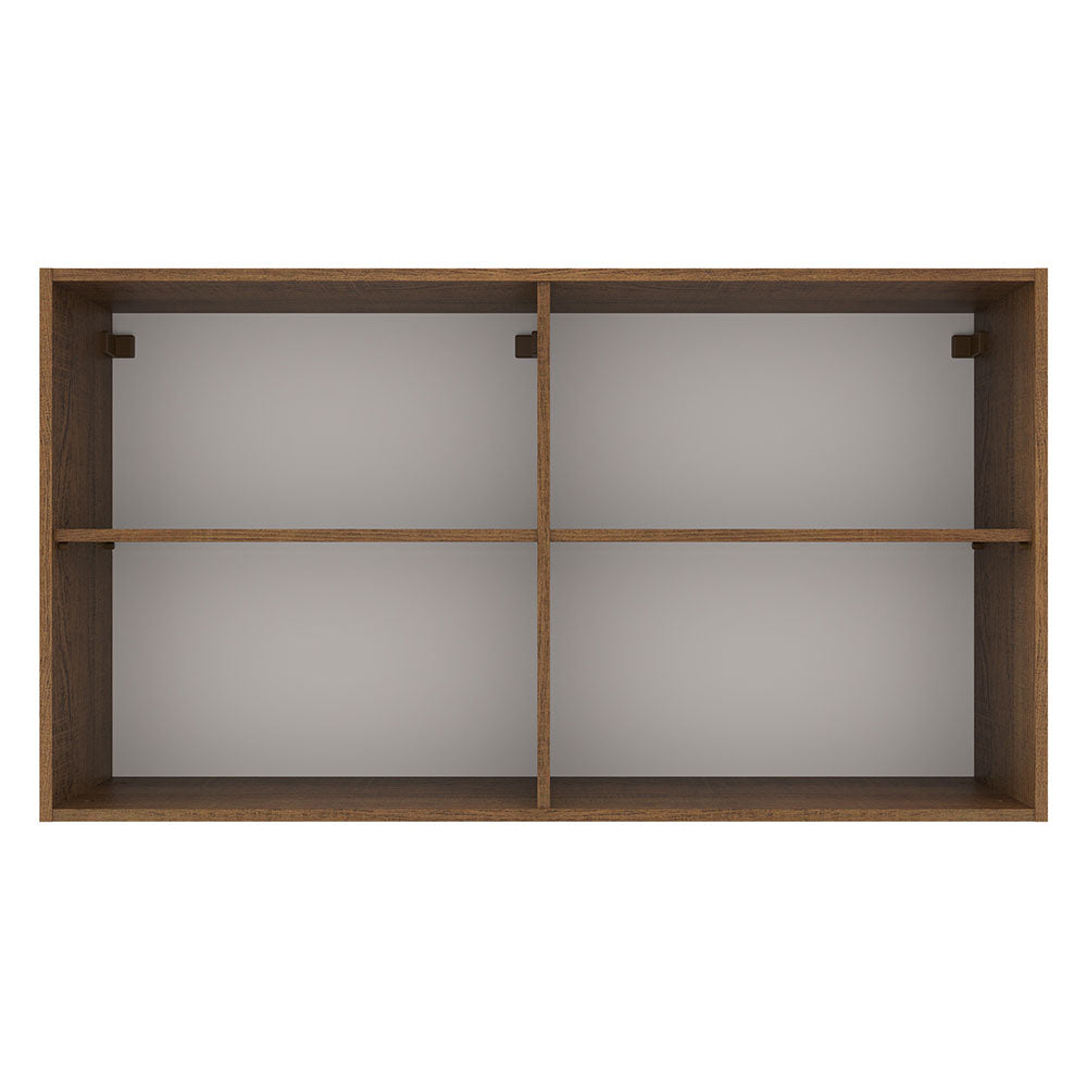 Mueble de Cocina Superior 120 cm 2 Puertas Marrón/Crema Agata Madesa