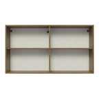 Mueble de Cocina Superior Madesa Glamy 120 cm 2 Puertas Marrón/Negro
