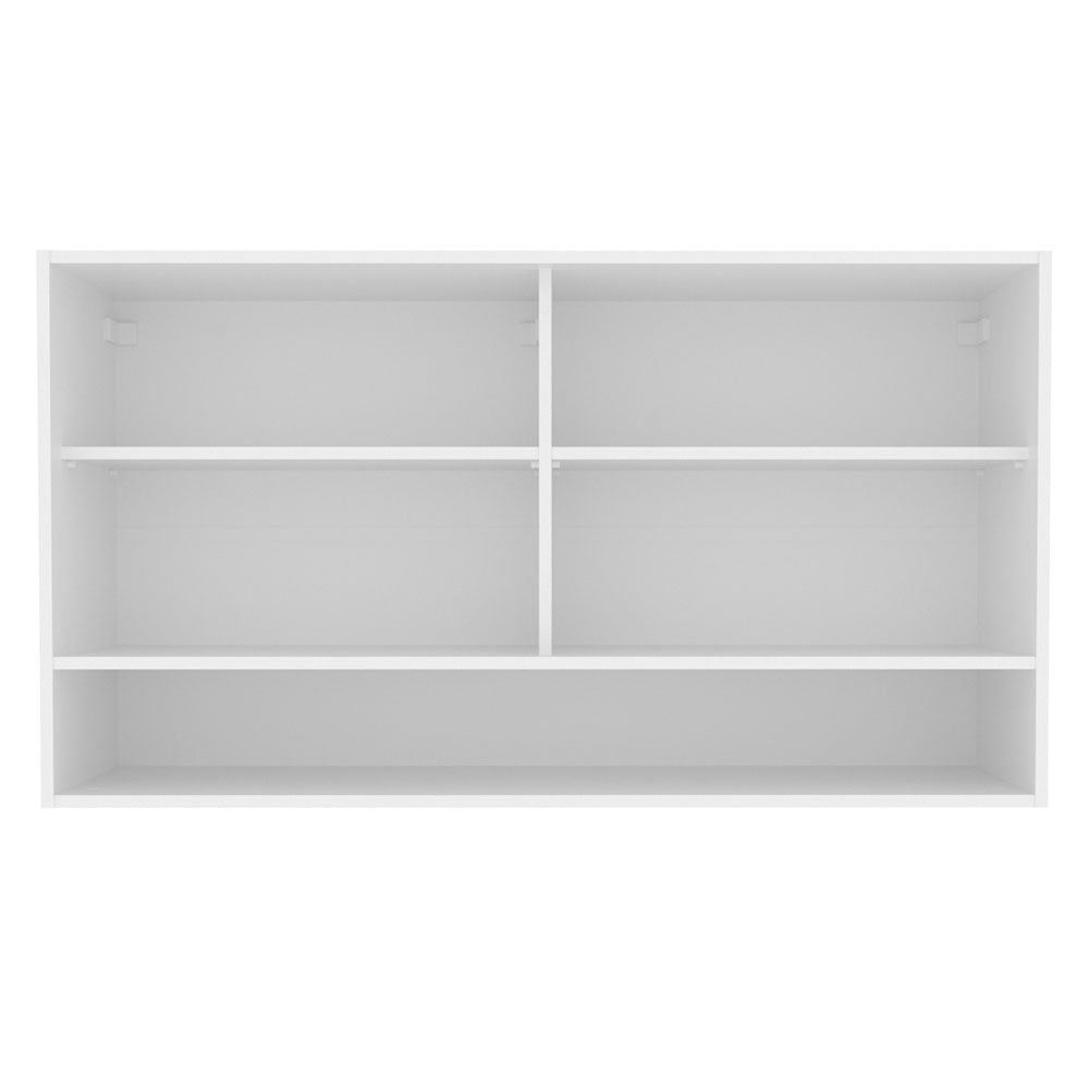 Mueble de Cocina Superior Glamy 1.20 m 2 Puertas Corredizas de Cristal 1 Nicho Blanco