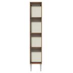 Mueble de Cocina Armario Vertical Emilly 2 Puertas Marrón/Negro