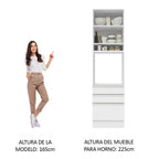 Mueble de Cocina para Hornos Glamy 60 cm Blanco