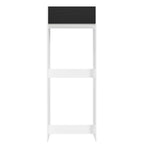 Mueble de Cocina para Nevera Glamy 1 Puerta Abatible Blanco/Negro