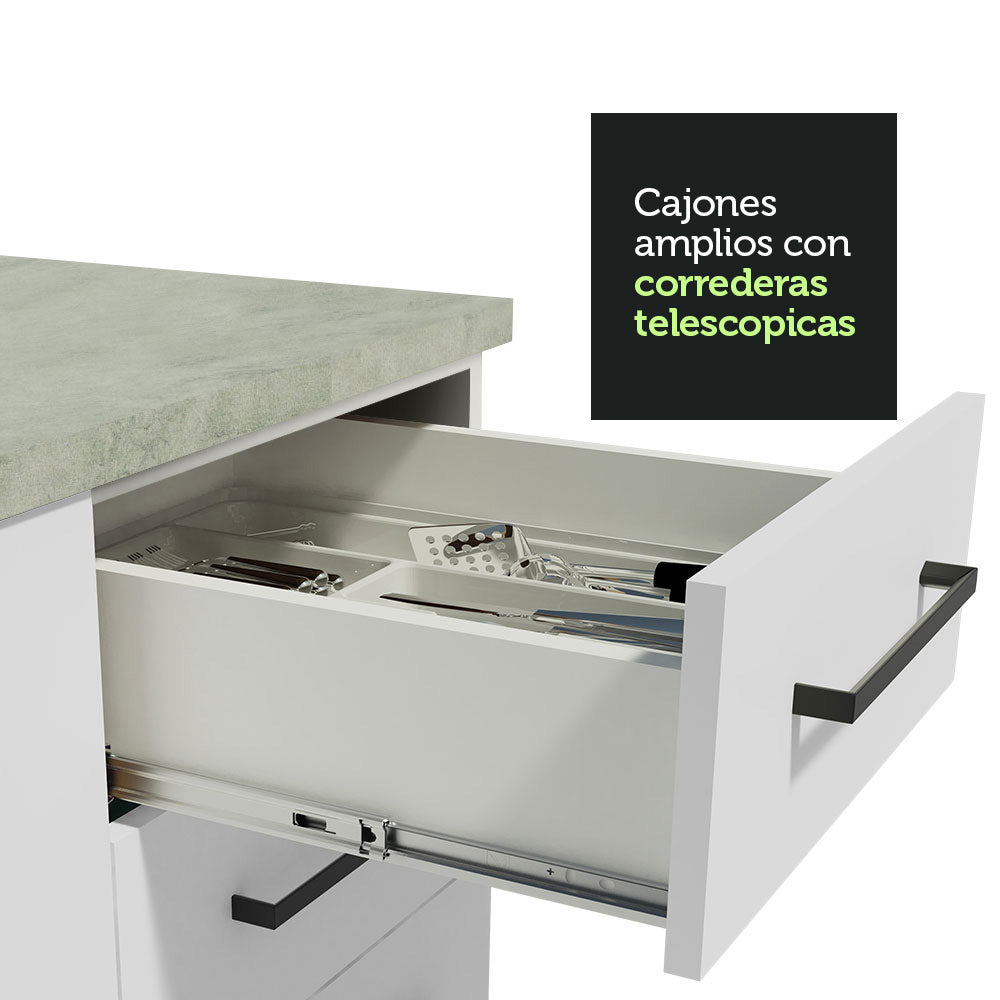 Cocina Integral Agata 2.70 Metros Blanco 01
