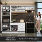 Cocina Integral Agata 2.70 Metros Blanco 04