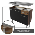 Cocina Integral Emilly 2.30 m con Mesón de Acero 10