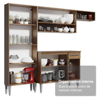 Cocina Integral Emilly 2.90 Metros Marrón/Negro 01