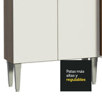 Cocina Integral Emilly 3.25 Metros Marrón/Blanco 02