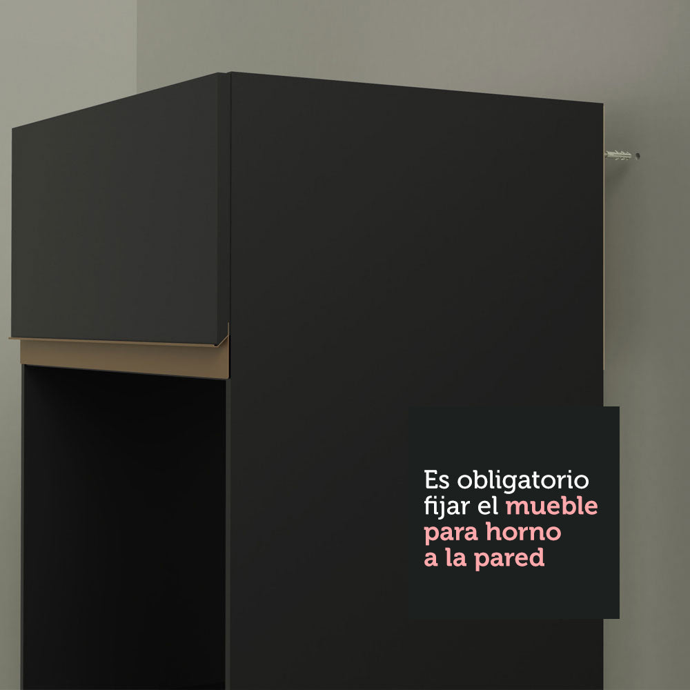 Cocina Integral Reims 3.20 m con Encimera Negro 02