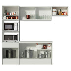Cocina Integral Topazio 2.40 m con Encimera Blanco 01