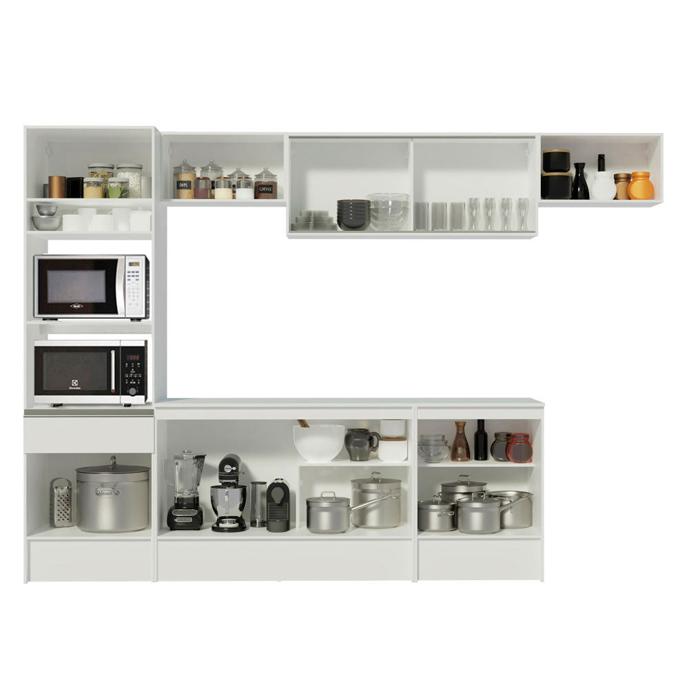 Cocina Integral Topazio 3.00 m con Encimera Blanco