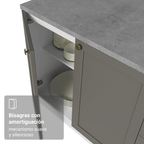 Cocina Integral Vik 2.80 m con Encimera BlancoGris 01
