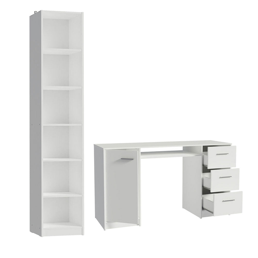 Escritorio de Oficina Alaska + Mueble Estante Librero