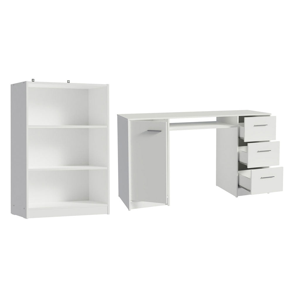 Escritorio de Oficina Alaska + Mueble Estante Librero