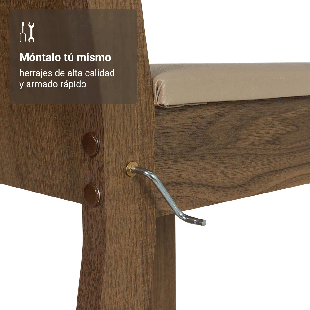 Juego de Comedor Lexy con 4 Sillas