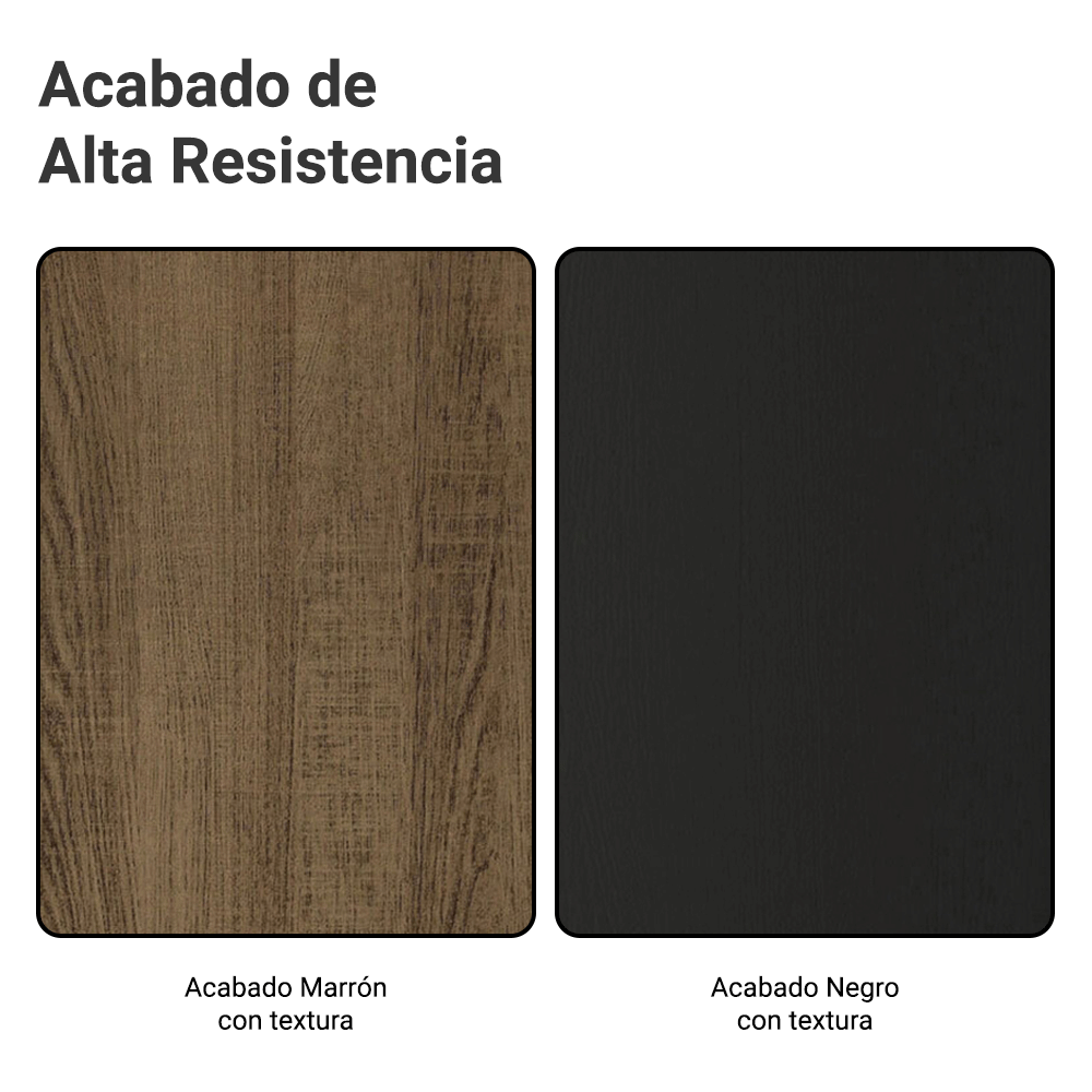 Clóset Tokio 2 Puertas Corredizas 1 Espejo Marrón/Negro 218 cm x 109 cm x 54 cm