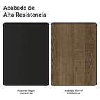 Clóset Tokio 2 Puertas Corredizas 2 Cajones Negro/Marrón 218 cm x 109 cm x 54 cm