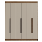 Closet Venus 6 Puertas 4 Cajones 2 Barrales MarrónCrema