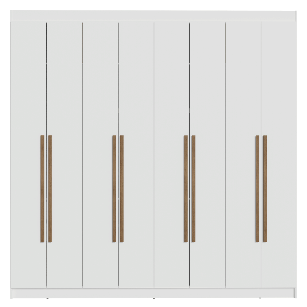 Closet Venus 8 Puertas 4 Cajones 2 Barrales Blanco