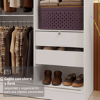 Closet Max 2 Puertas Corredizas 1 Espejo Blanco 183 cm x 119 cm x 54 cm