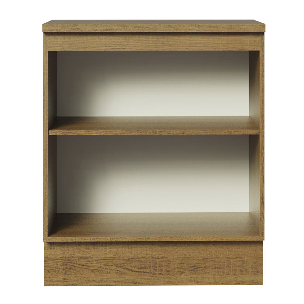 Mueble de Cocina Bajo Glamy 70 cm 2 Puertas Marrón/Blanco