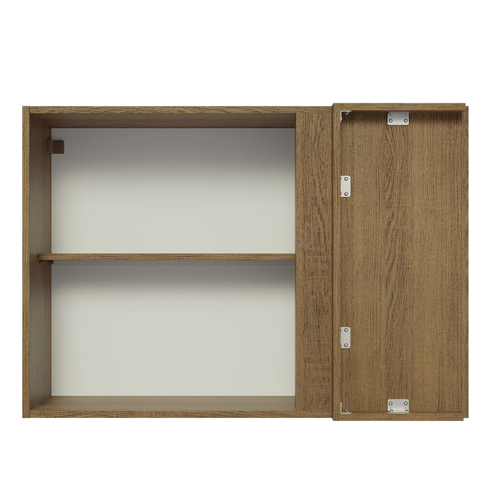 Mueble de Cocina Superior de Esquina Glamy 1 Puerta Marrón