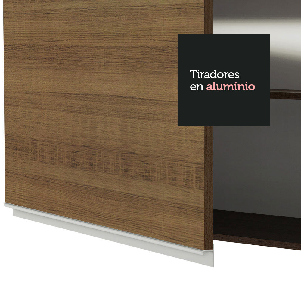 Mueble de Cocina Superior Glamy 80 cm 1 Puerta Abatible Marrón