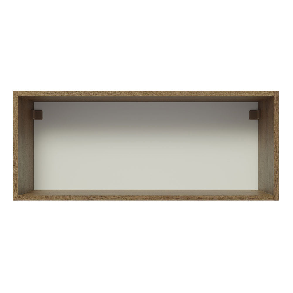 Mueble de Cocina Superior Glamy 80 cm 1 Puerta Abatible Marrón/Blanco
