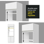 Mueble de Cocina para Hornos Glamy 70 cm Blanco