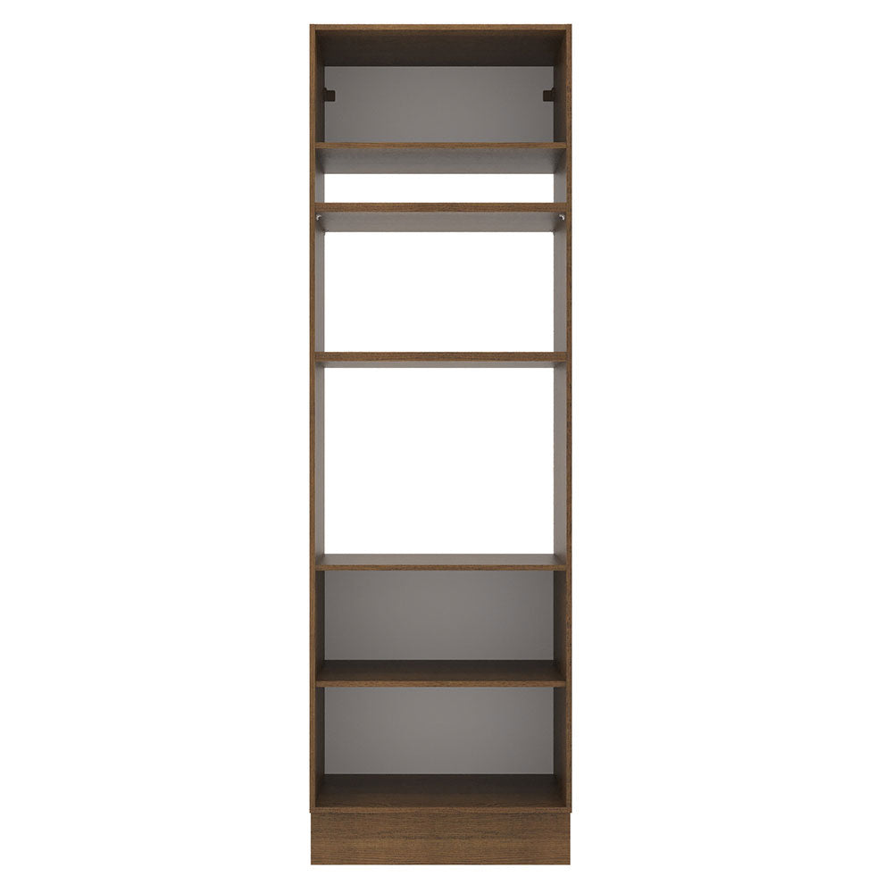 Mueble de Cocina para Horno 70 cm 3 Puertas Marrón/Crema Agata