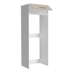 Mueble de Cocina para Nevera Agata 1 Puerta Abatible Blanco/Crema