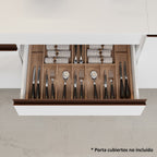 Cocina Integral de Esquina Reims 4.00 m con Encimera Blanco 04