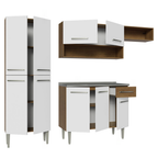 Cocina Integral Emilly 2.30 m con Mesón de Acero 12