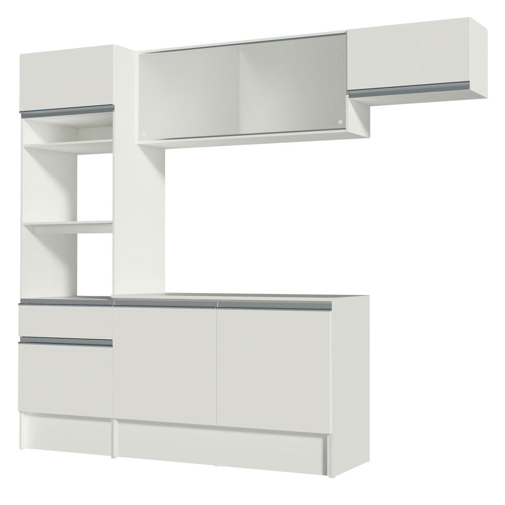 Cocina Integral Topazio 2.40 m con Encimera Blanco 01