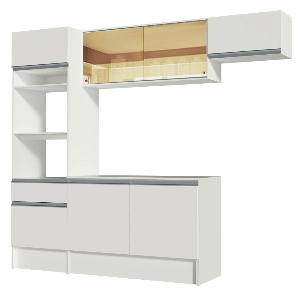 Cocina Integral Diamante 2.40 m con Encimera Blanco 02