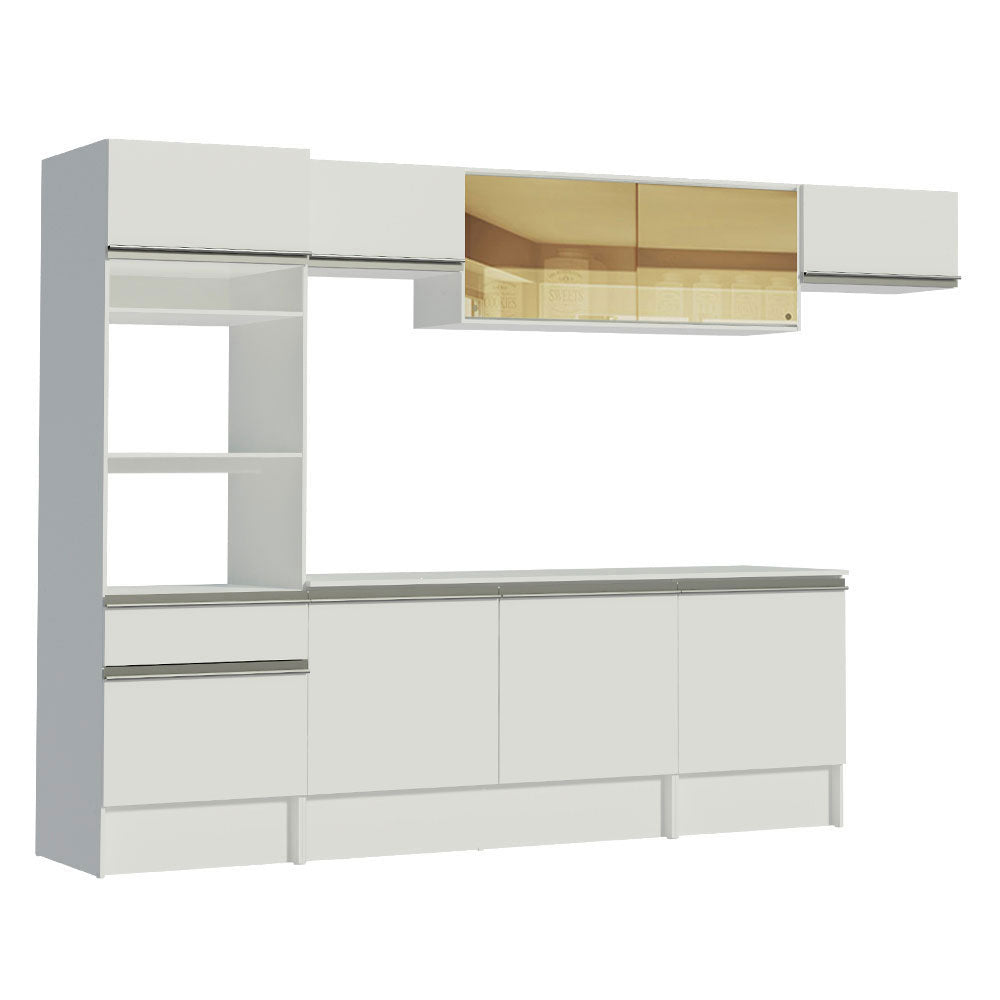 Cocina Integral Diamante 3.00 m con Encimera Blanco