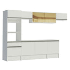 Cocina Integral Diamante 3.00 m con Encimera Blanco