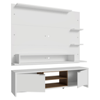 Centro de Entretenimiento para TV Metz Mesa y Panel Hasta 60 Pulgadas Blanco