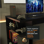 Escritorio Gamer Moderno + Panel para TV Hasta 50 Pulgadas
