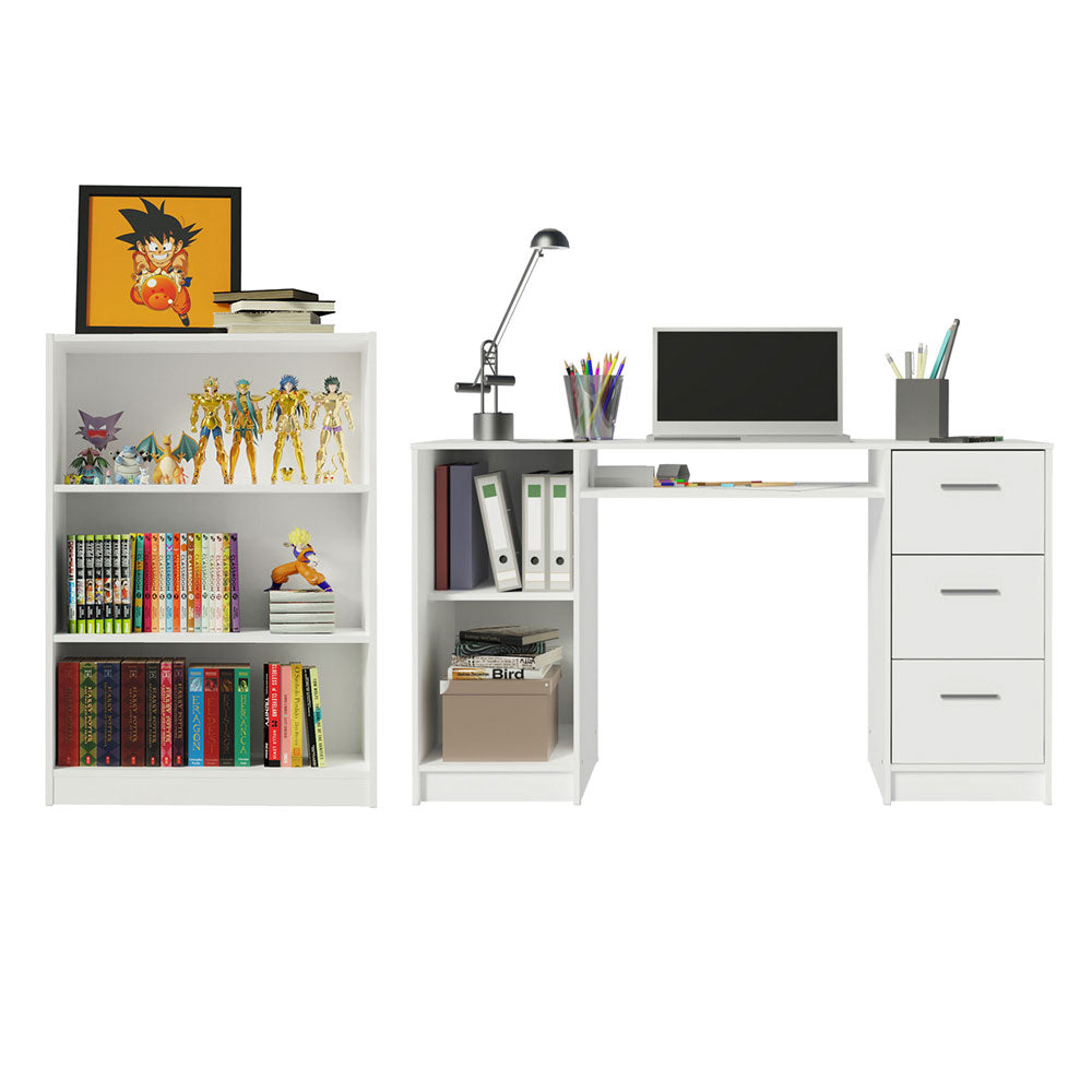 Escritorio de Oficina Alaska + Mueble Estante Librero