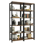Armário Estante Multiuso para Oficina con 10 Niveles 118 cm Marrón/Negro