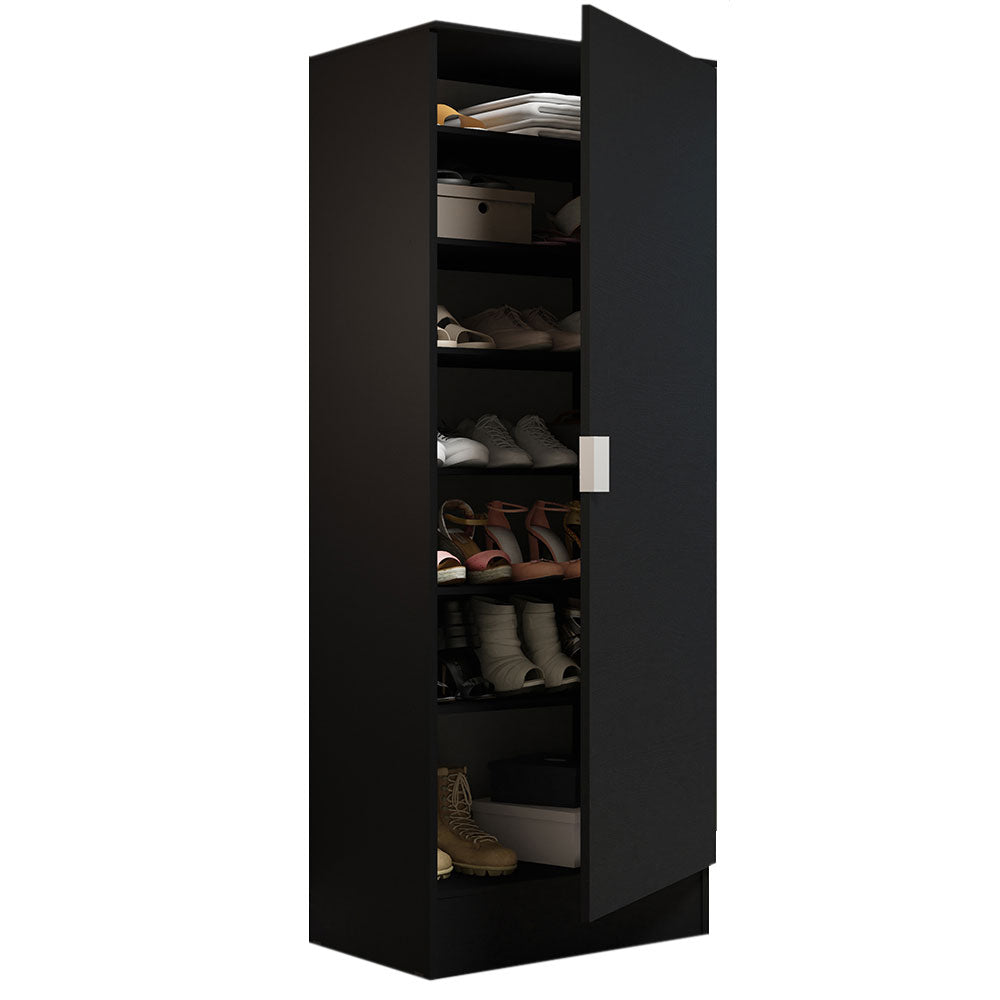 Armario Multiuso 1 Puerta 60 cm Negro