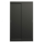 Clóset Tokio 2 Puertas Corredizas 2 Cajones Negro 218 cm x 109 cm x 54 cm